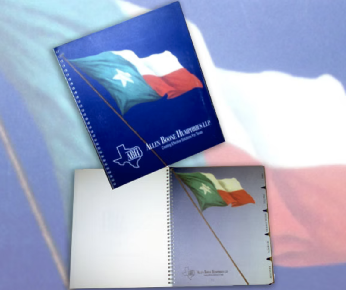 Texas legal services booklet